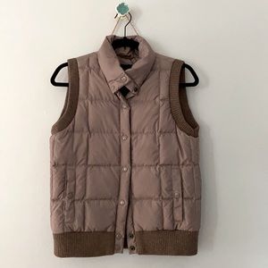adorable J Crew quilted down vest - women’s xs